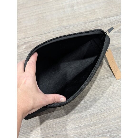 Kim Kardashian SKIMS WNBA Make Up Neoprene Black Bag Pouch Clutch Brand New - Picture 3 of 16